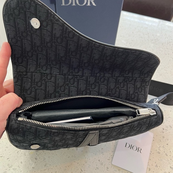 Dior Saddle bag - Black Dior Oblique Jacquard - Picture 7 of 9